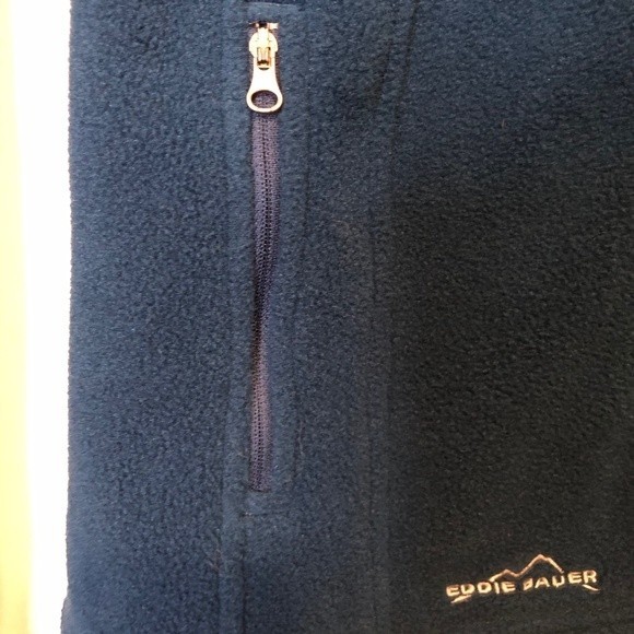 Eddie Bauer Blue Fleece Jacket Size S - Picture 5 of 5